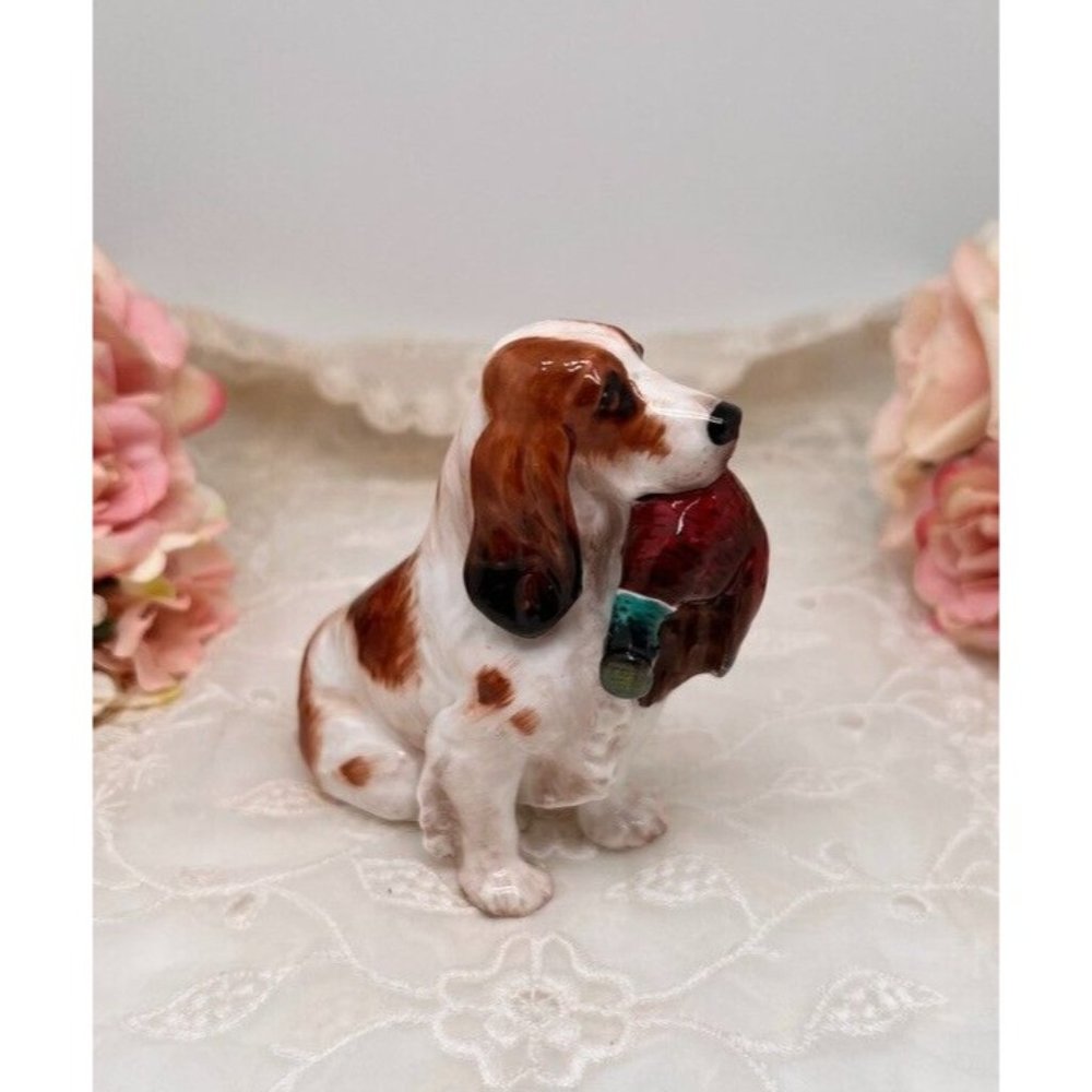 Antique Royal Doulton Cocker Spaniel With Pheasant HN1029 D 4"